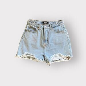 Missguided Jean Shorts Blue